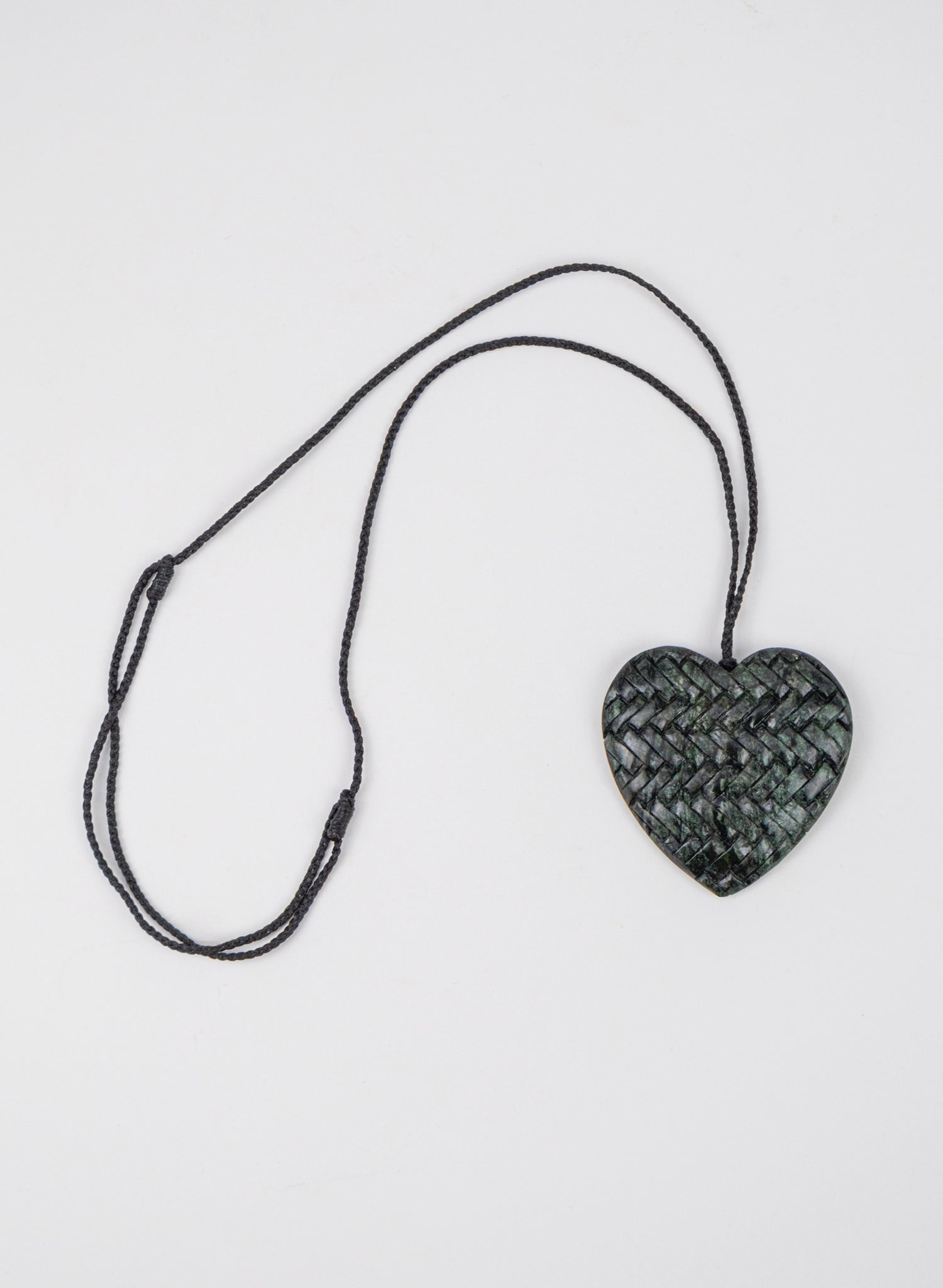 Pounamu Woven Heart Pendant