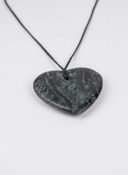 Pounamu Woven Heart Pendant