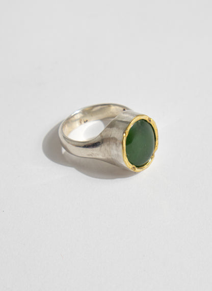 NZ Pounamu Oval Ring