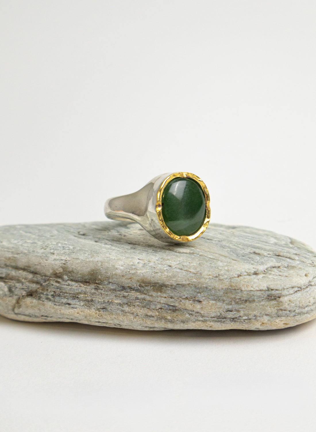 NZ Pounamu Oval Ring