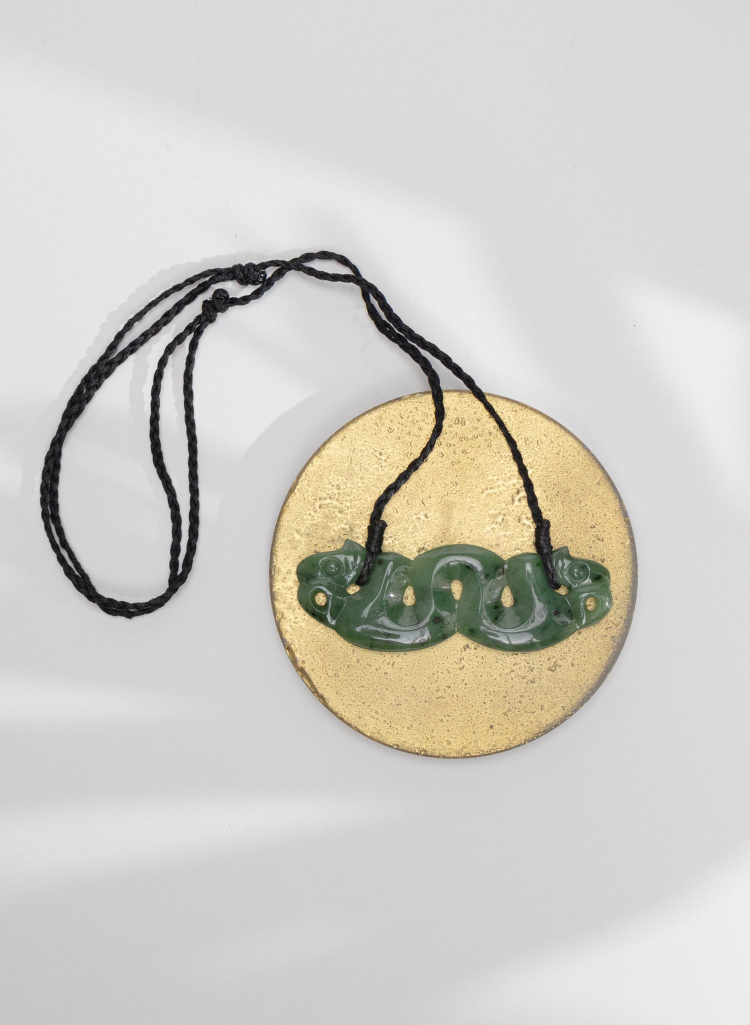 Carved Pounamu Pekapeka Pendant