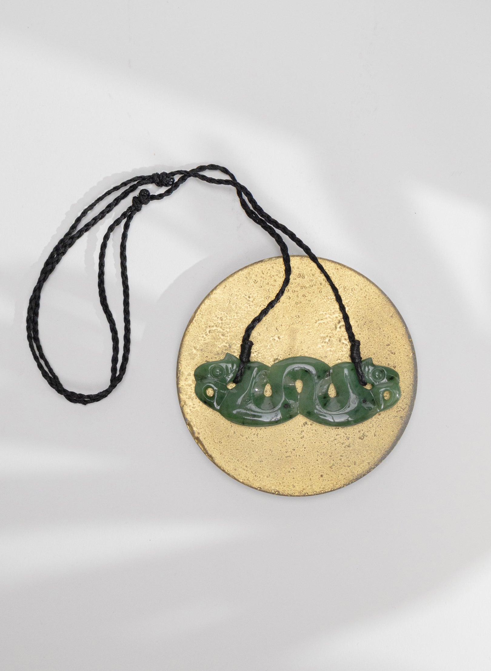 Carved Pounamu Pekapeka Pendant