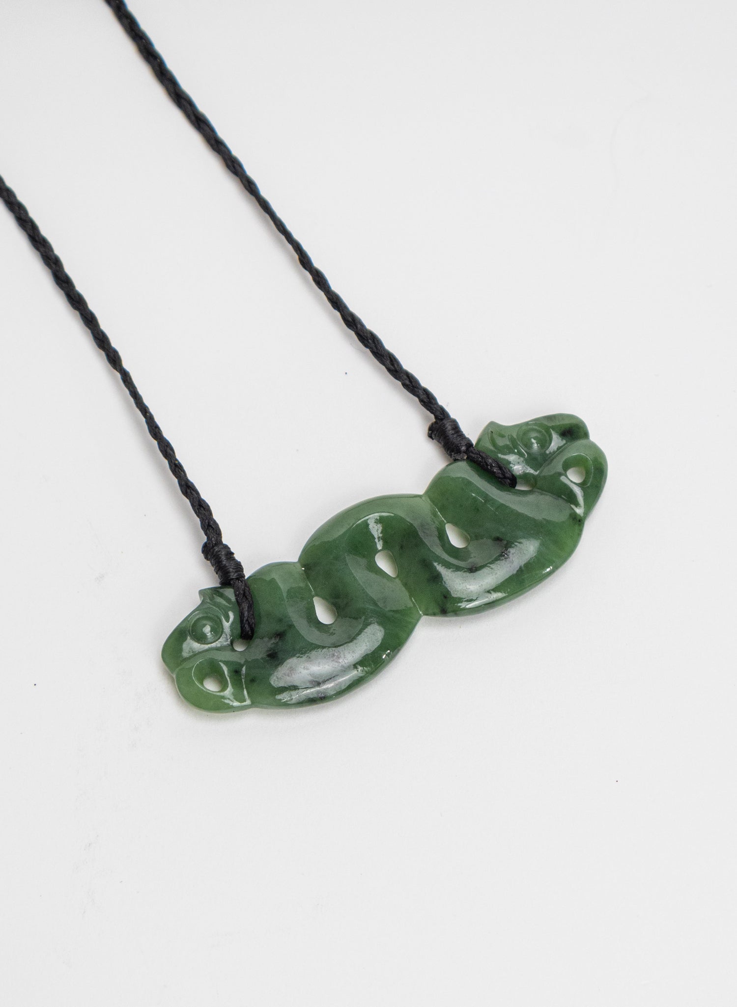 Carved Pounamu Pekapeka Pendant