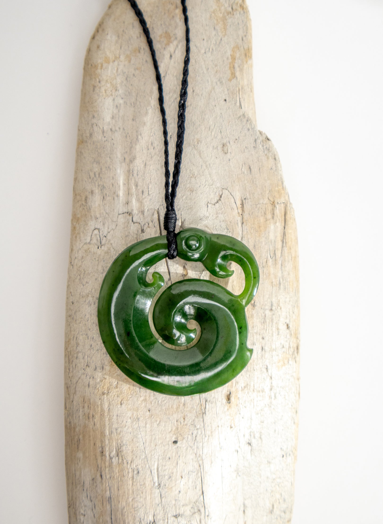 Carved Pounamu Manaia Pendant