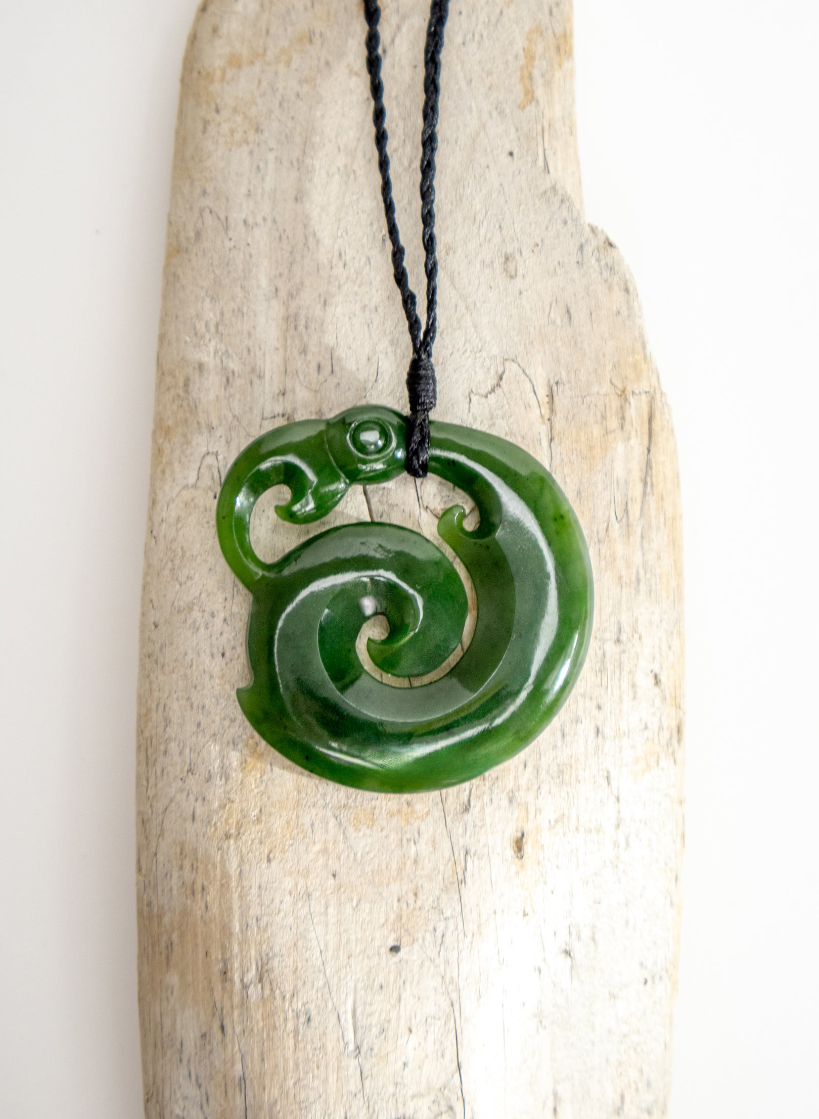 Carved Pounamu Manaia Pendant