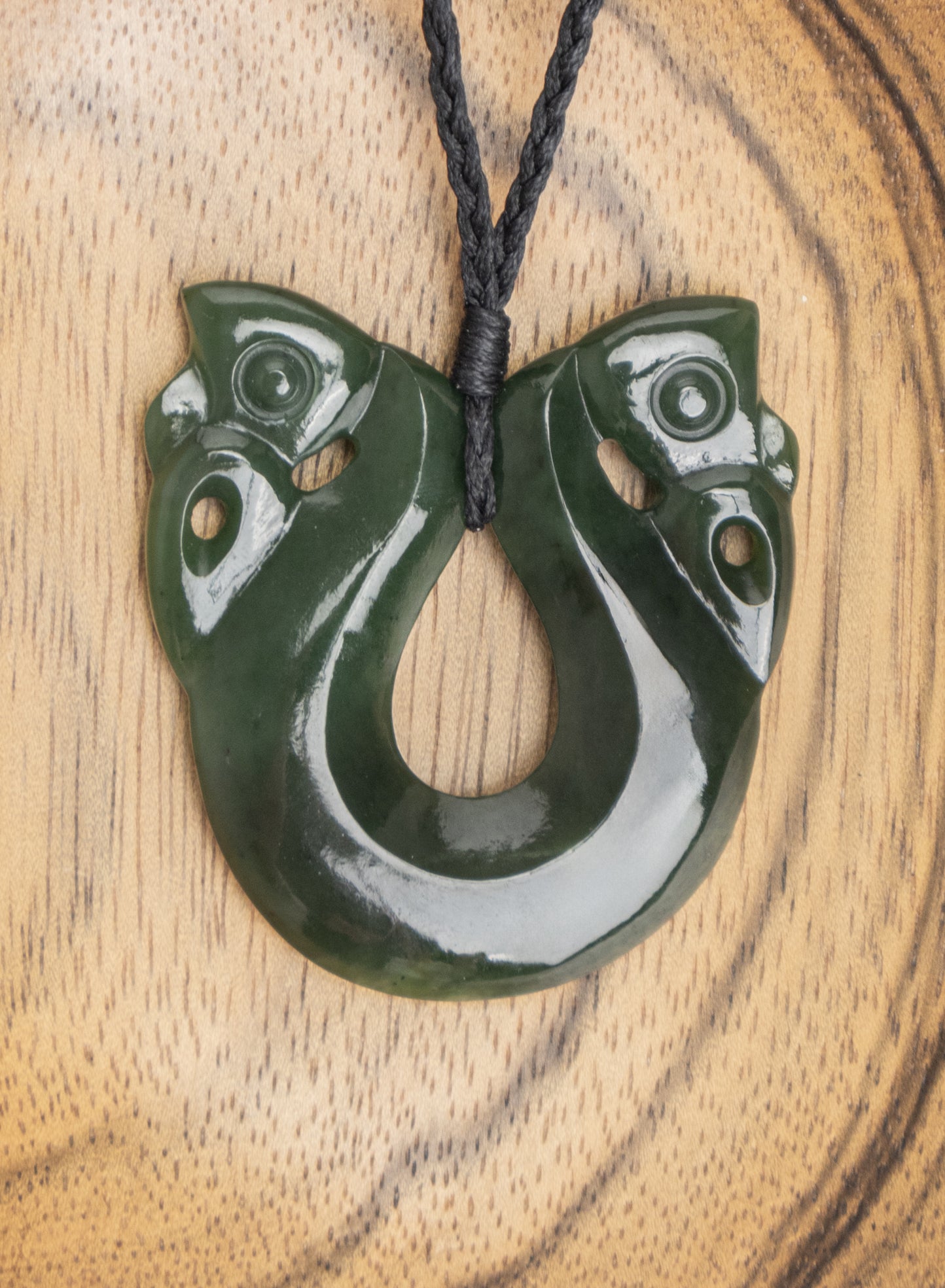 Carved Pounamu Pekapeka Pendant