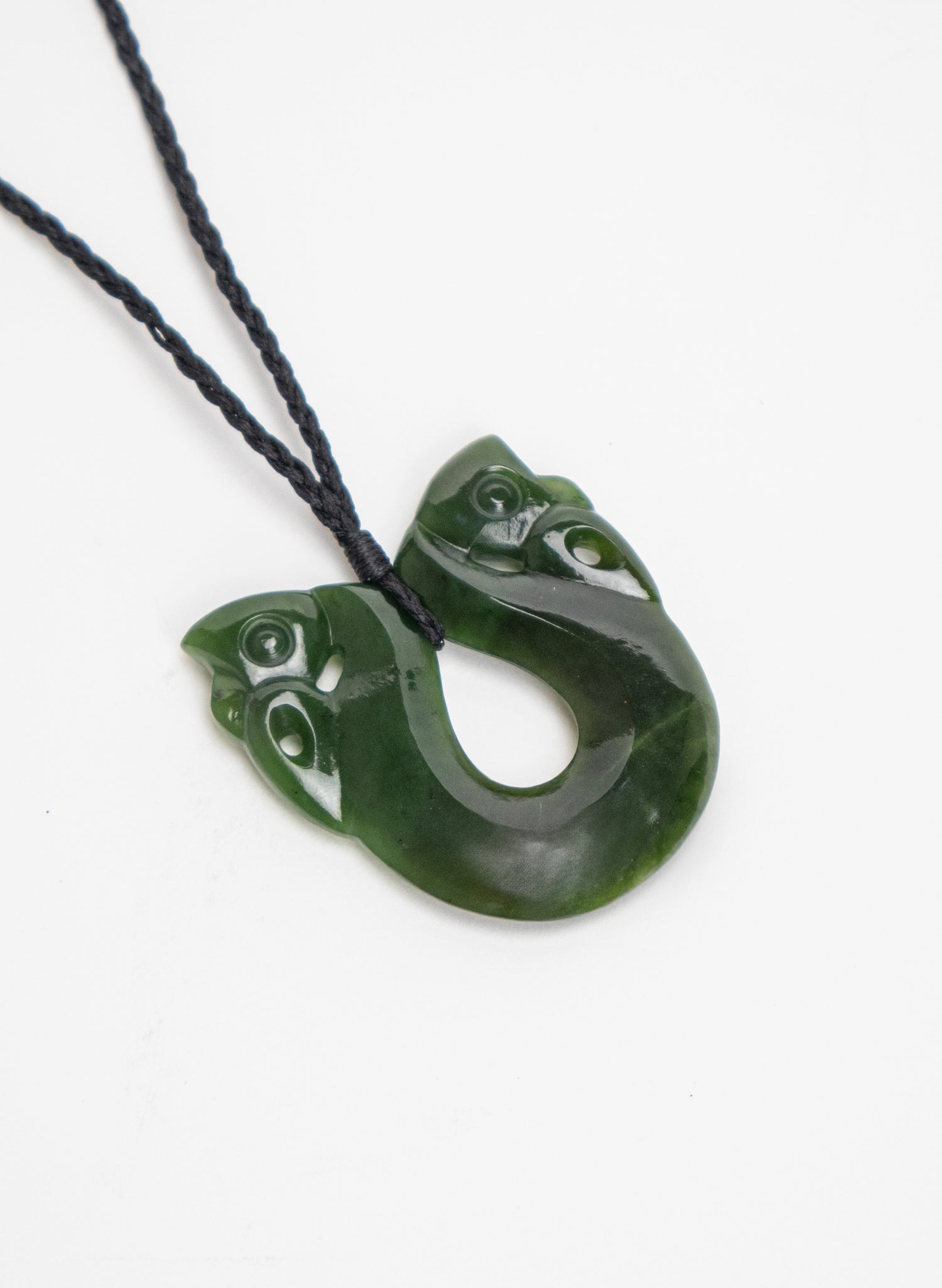 Carved Pounamu Pekapeka Pendant