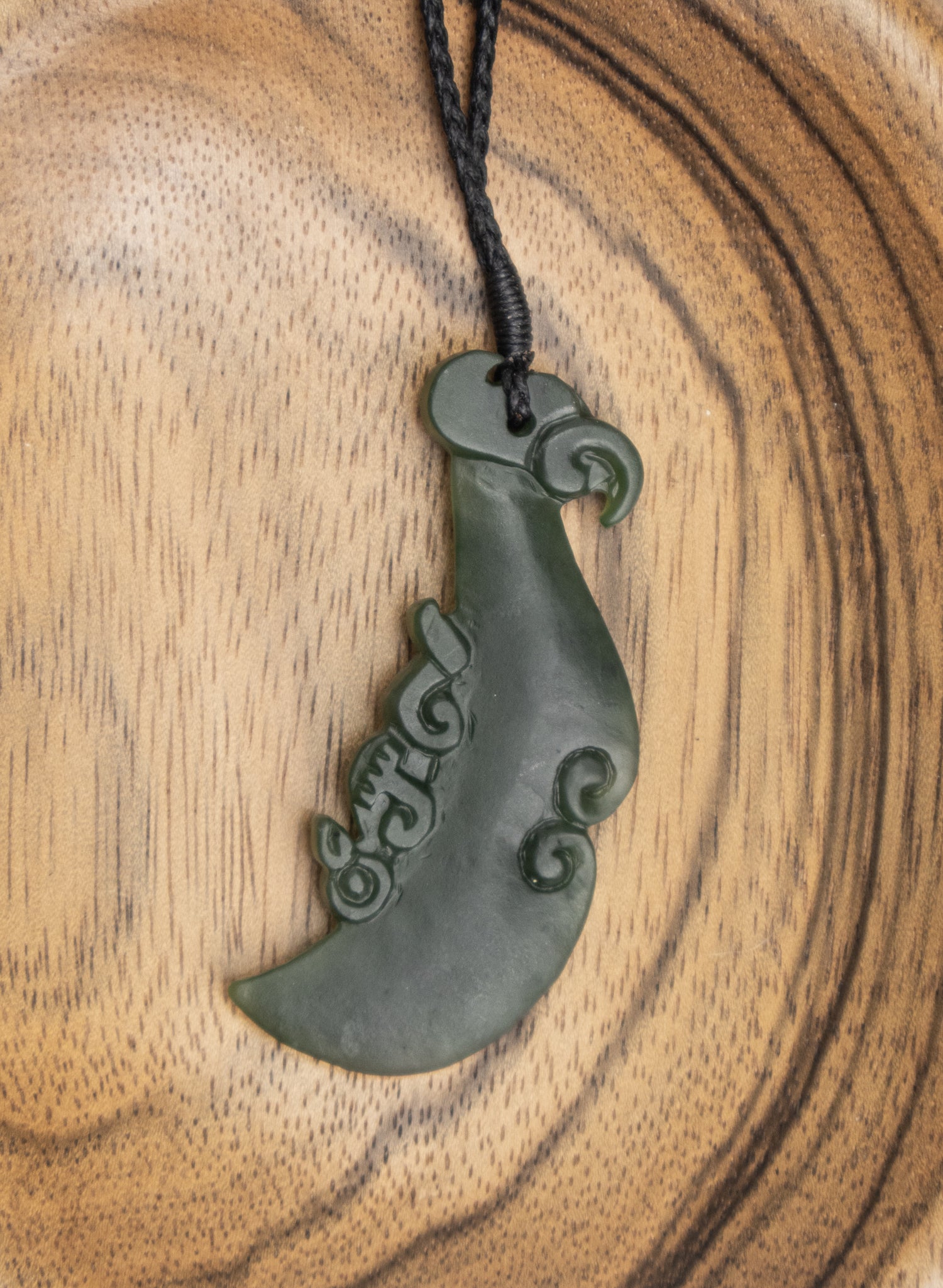 Carved Pounamu Manaia Pendant