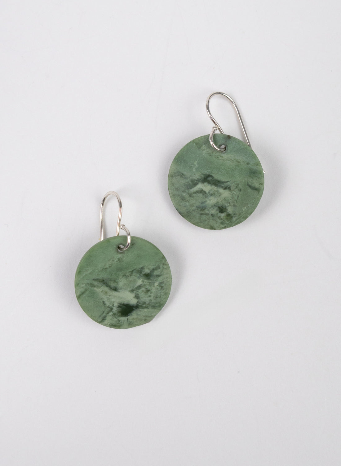 Pounamu Disc Earrings
