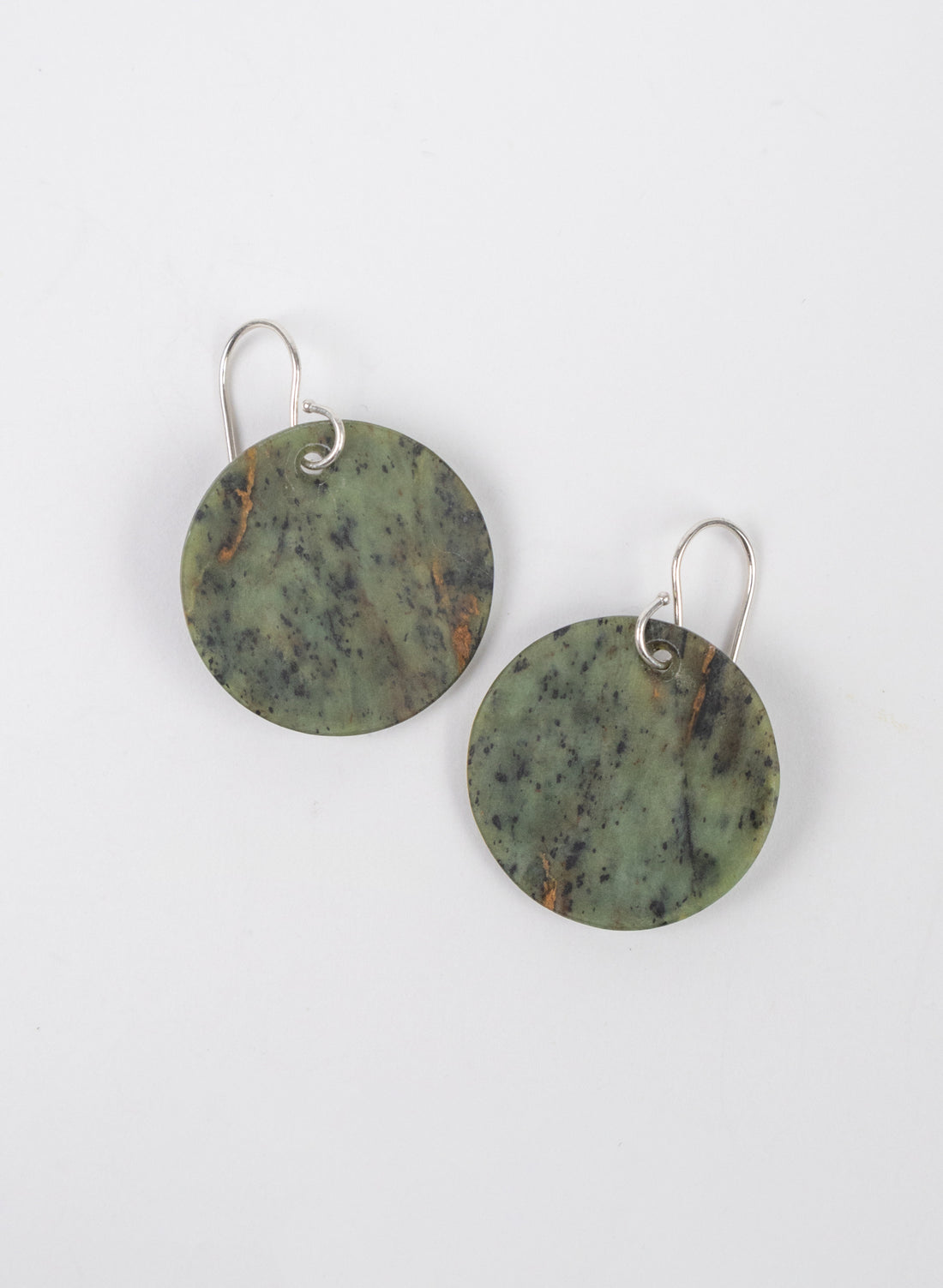 Pounamu Disc Earrings