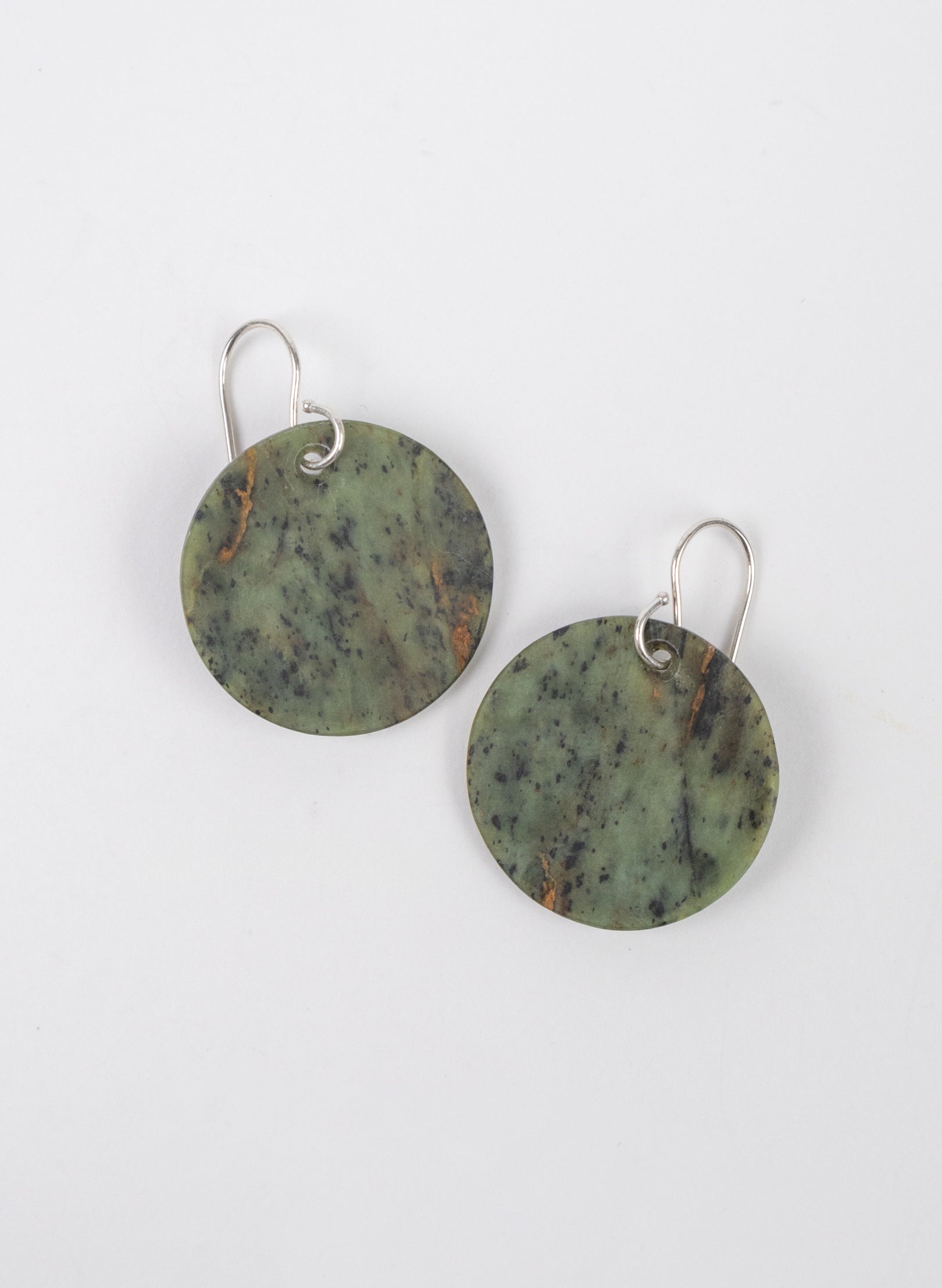 Pounamu Disc Earrings