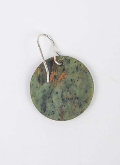 Pounamu Disc Earrings