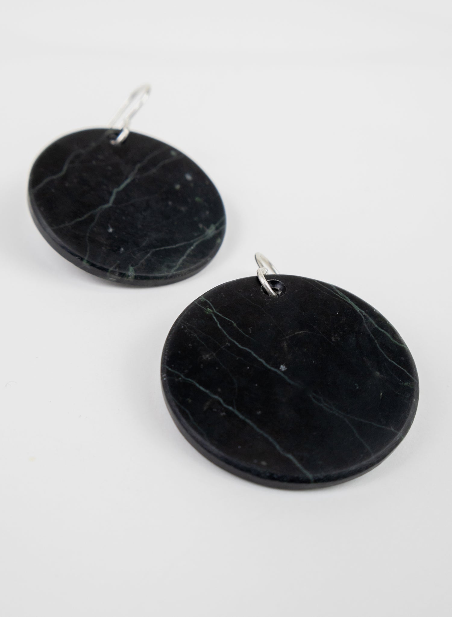 Pounamu Disc Earrings