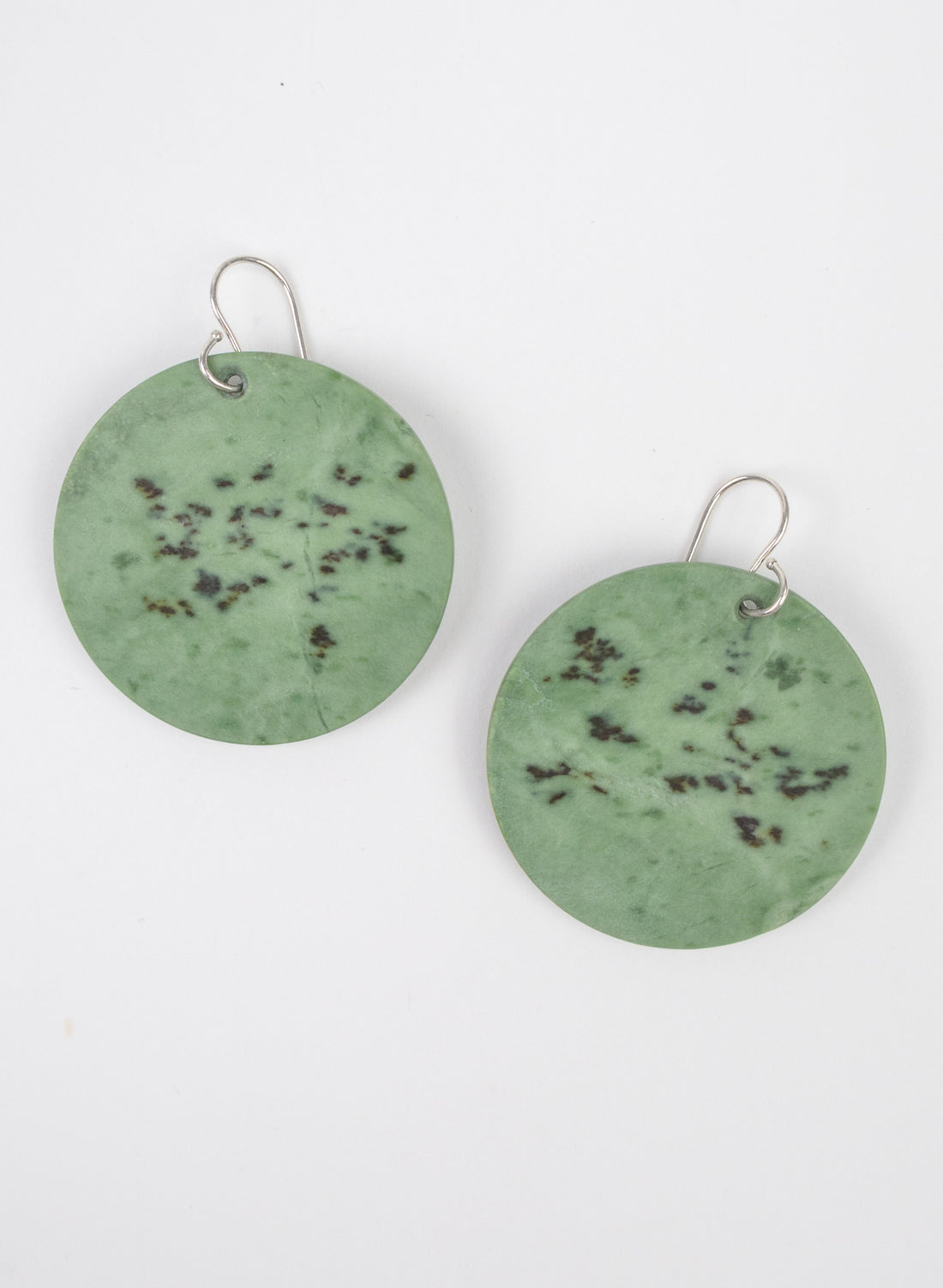Pounamu Disc Earrings