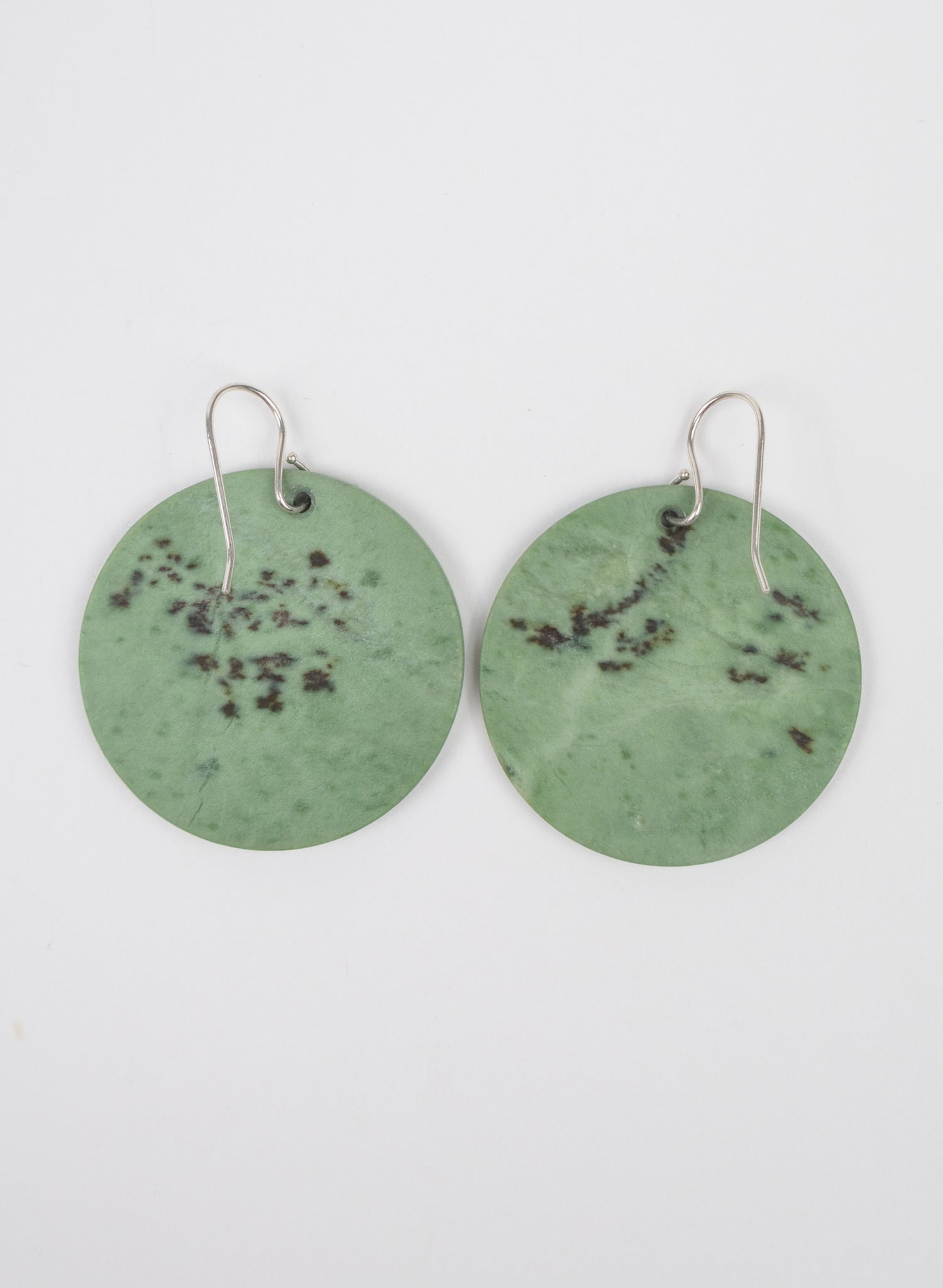 Pounamu Disc Earrings