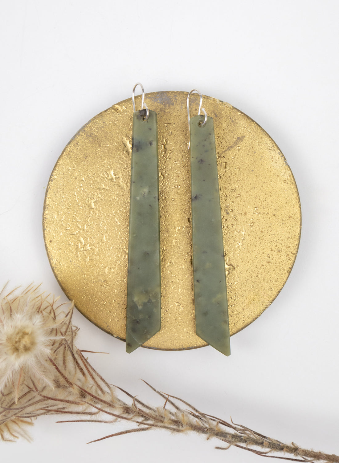 Pounamu Drop Earrings