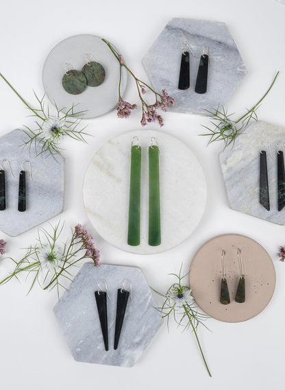 Pounamu Drop Earrings