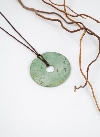 Pounamu Large Disc Pendant