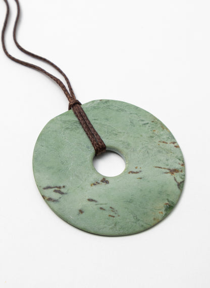 Pounamu Large Disc Pendant