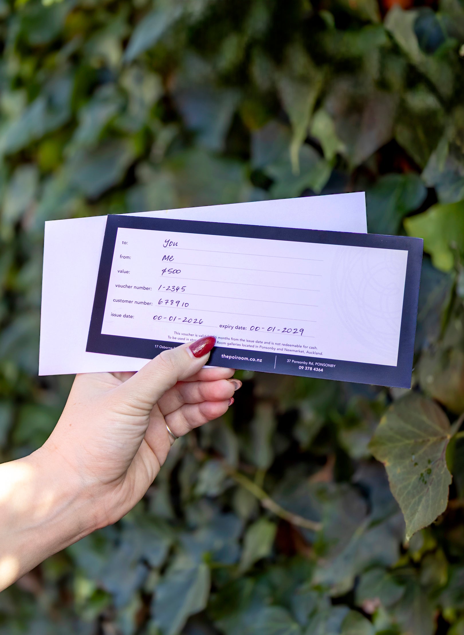 Instore Gift Vouchers
