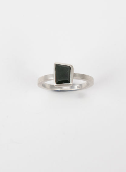 Geometric Pounamu Ring