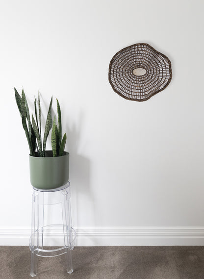 Woven Reed, Iron Pigment and Pumice Tide Catcher
