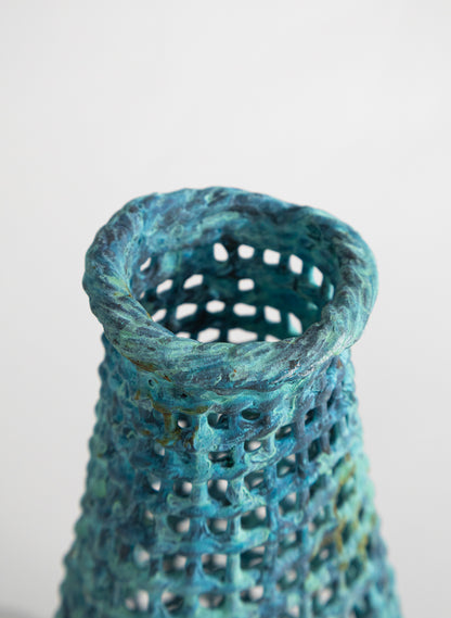Large Woven Rattan Reed Harvest Basket
