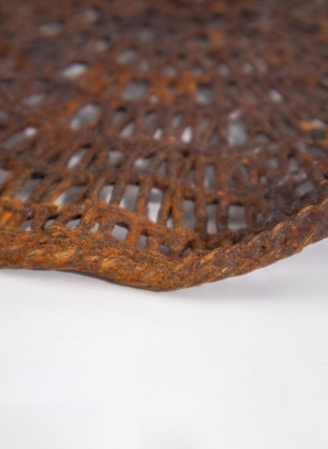 Woven Reed, Iron Pigment and Ceramic Tide Catcher