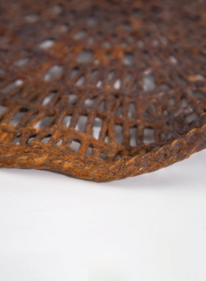Woven Reed, Iron Pigment and Ceramic Tide Catcher