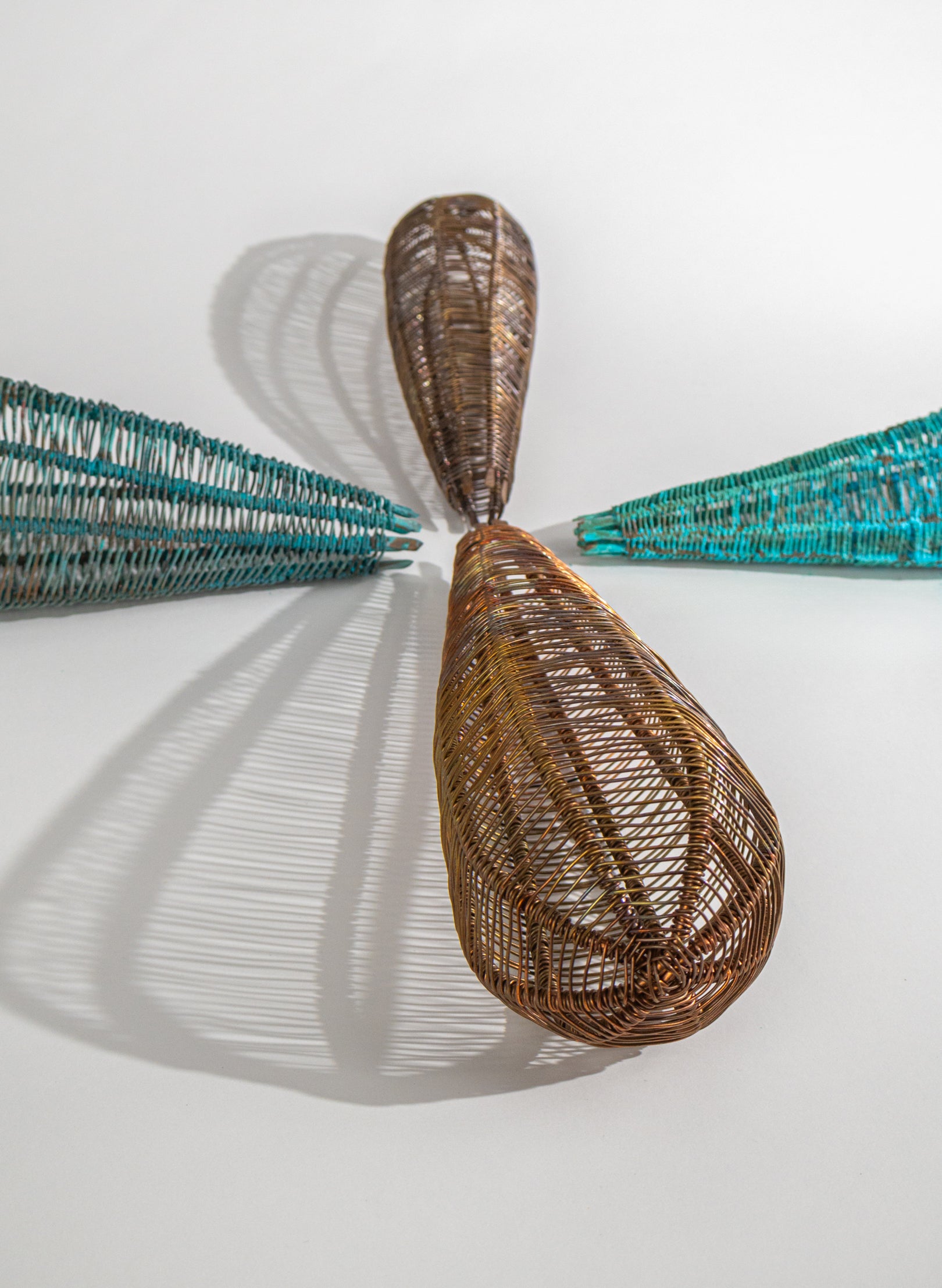 Large Copper Pod Sculpture
