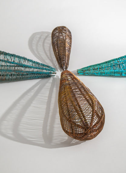 Large Copper Pod Sculpture