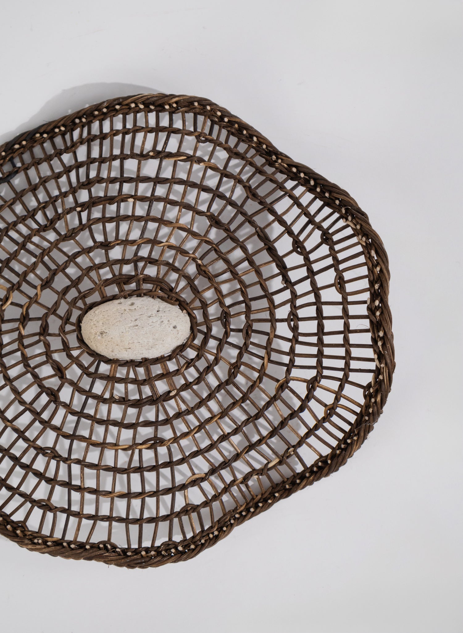 Woven Reed, Iron Pigment and Pumice Tide Catcher