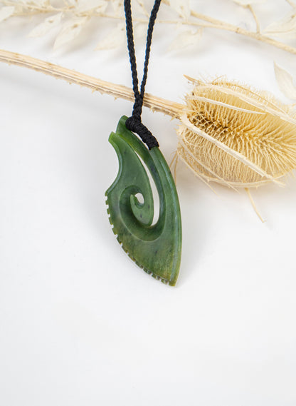 Pounamu Hei Matau Pendant