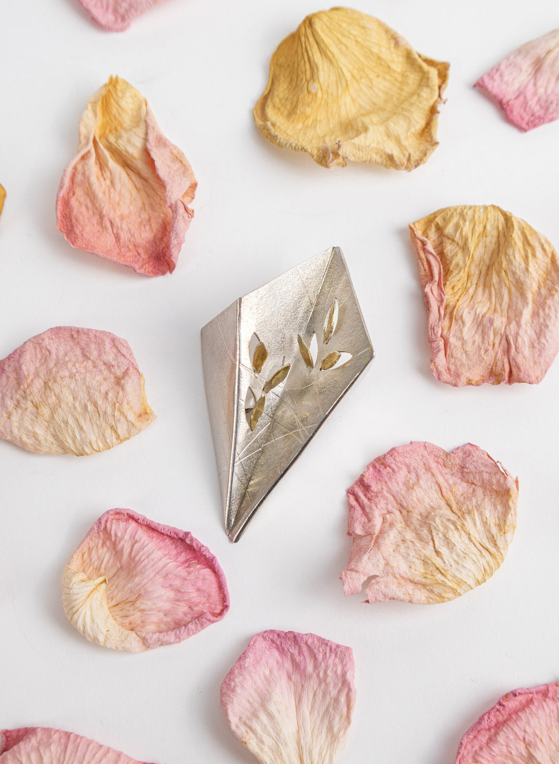 Origami Sakura (Cherry Blossom) Cutout Brooch