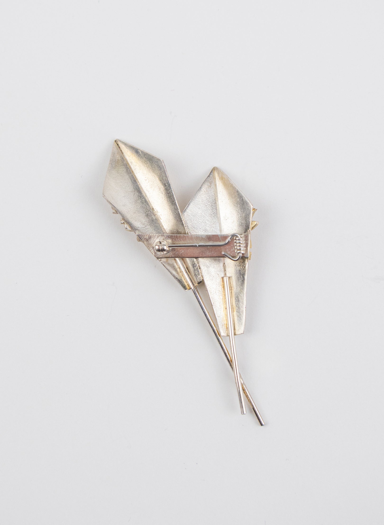 Double Fan Brooch
