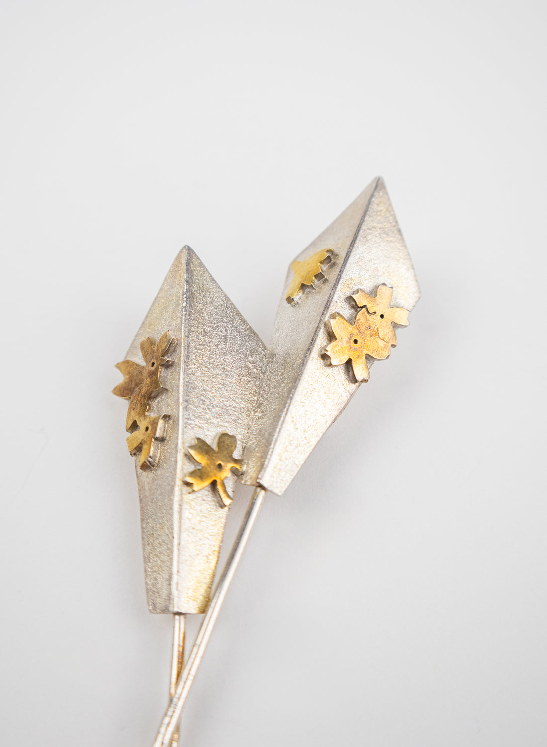 Double Fan Brooch