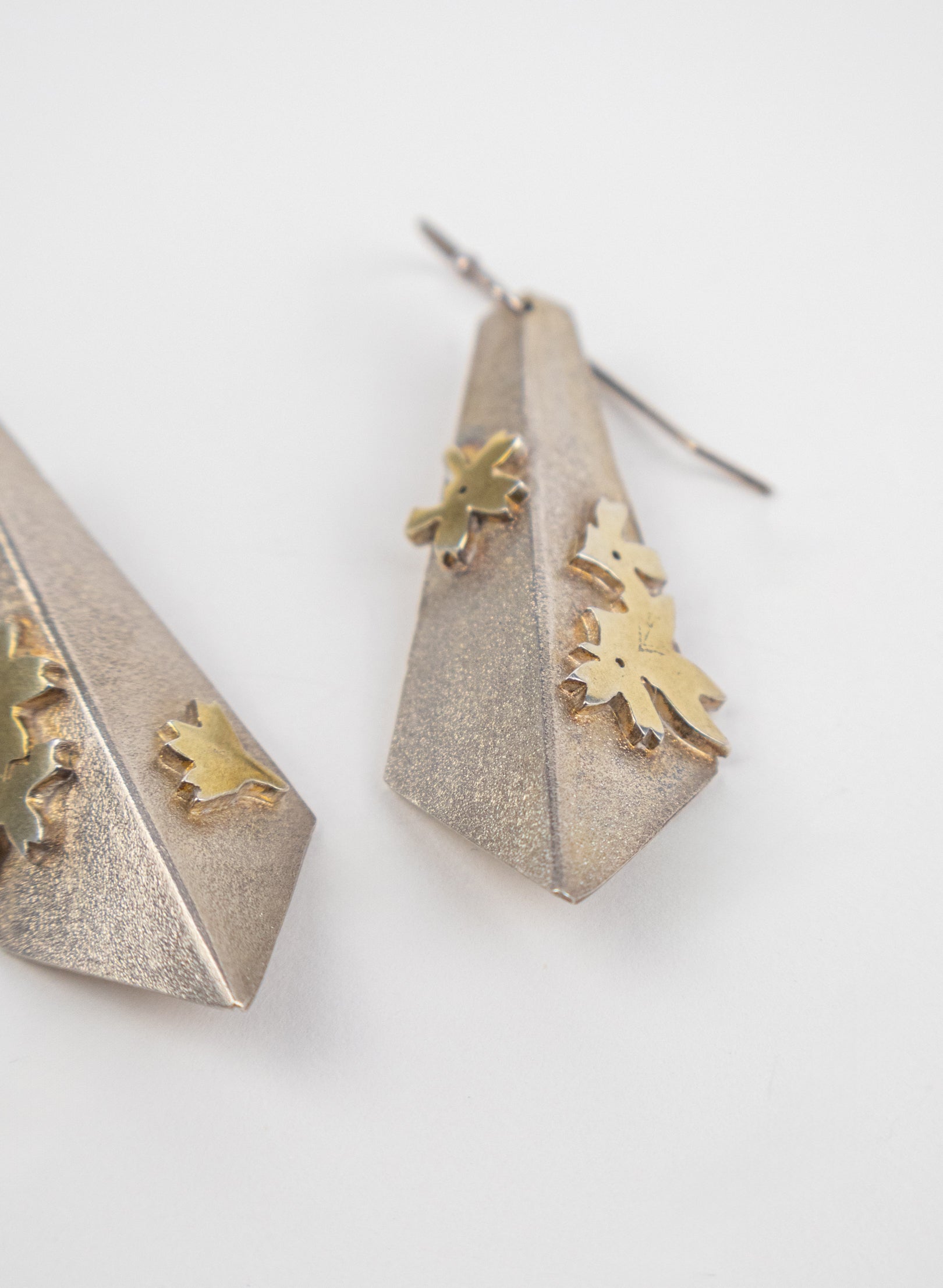 Gold Fan Earrings