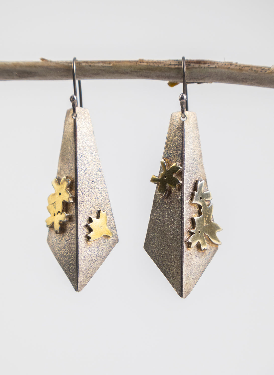 Gold Fan Earrings