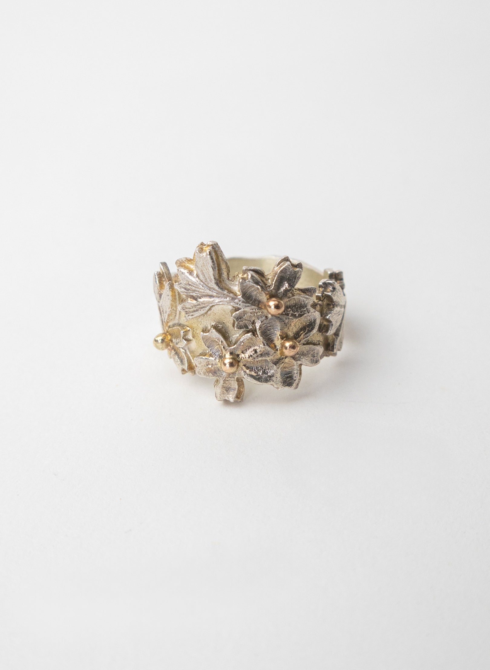 Carved Cherry Blossom Ring