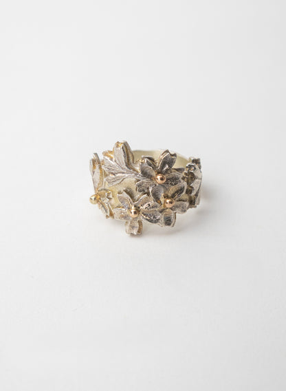 Carved Cherry Blossom Ring