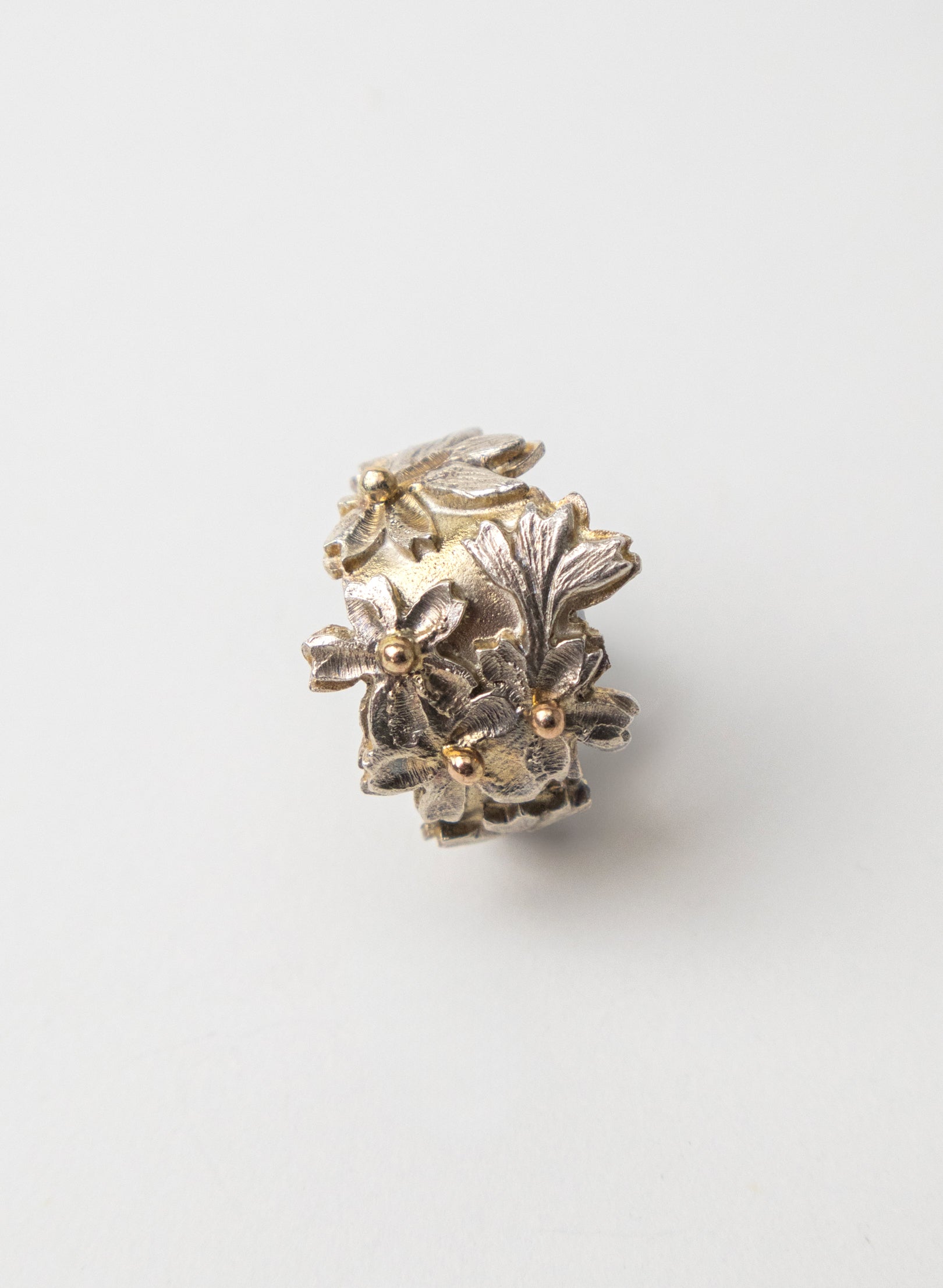 Carved Cherry Blossom Ring