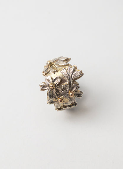 Carved Cherry Blossom Ring
