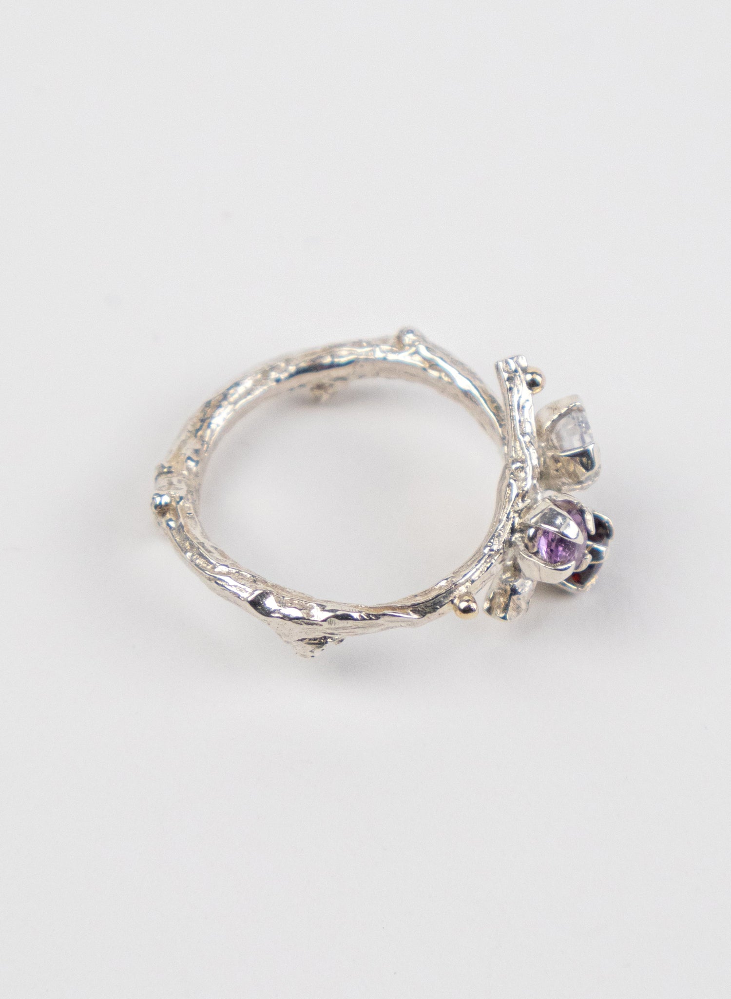 Twig Garnet Ring