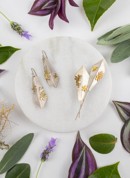 Double Fan Brooch