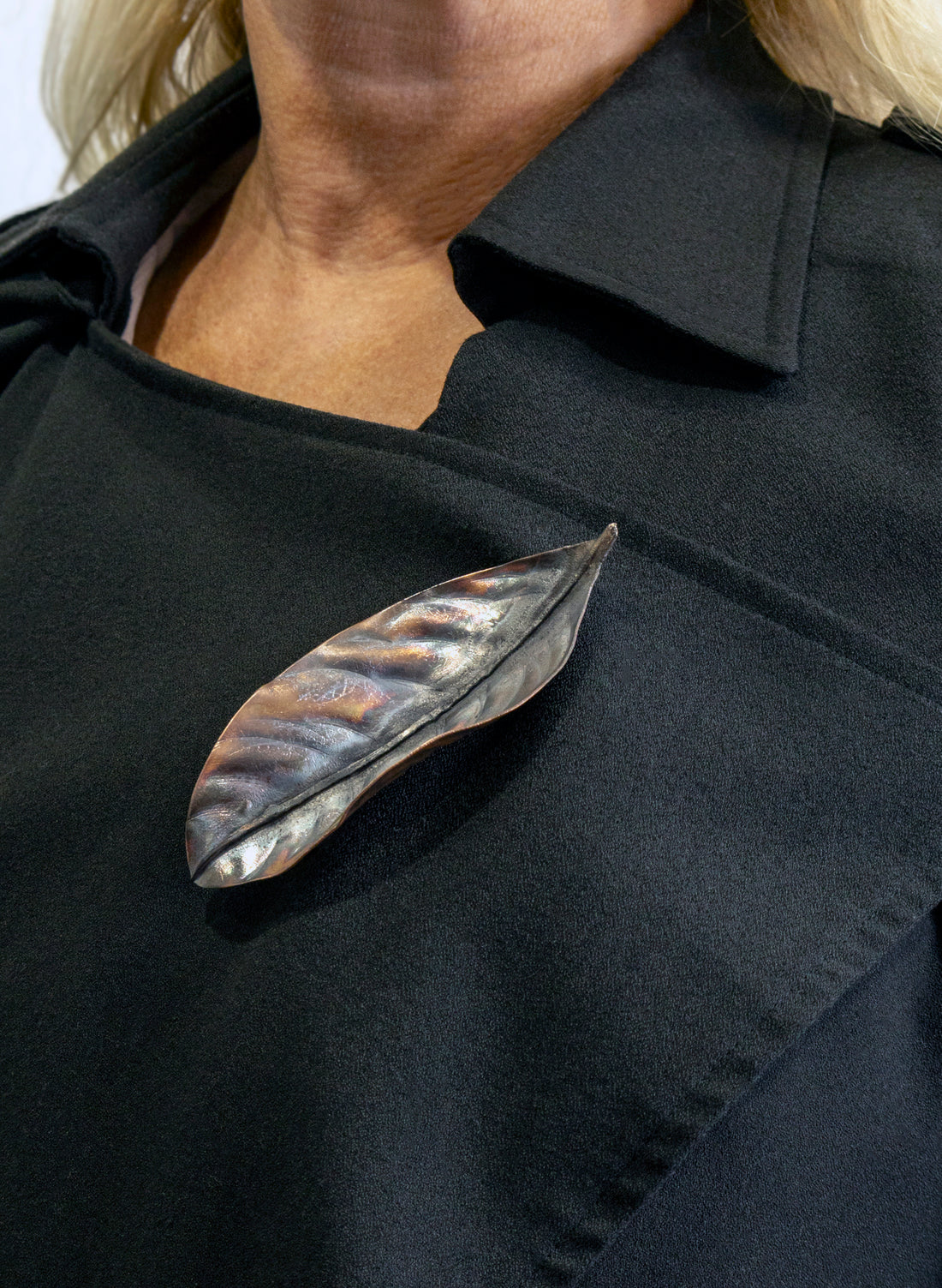 Magnolia Leaf Brooch