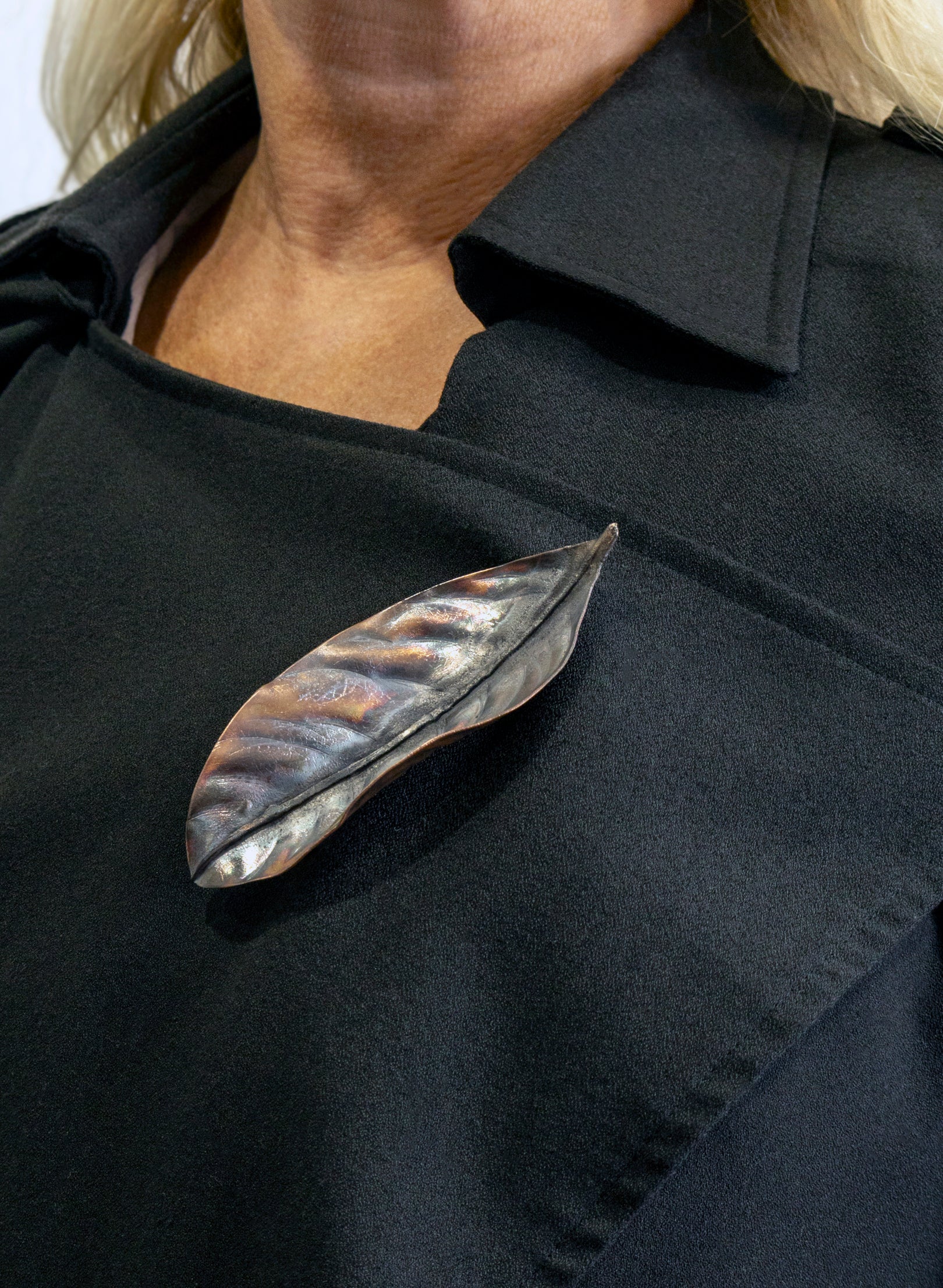 Magnolia Leaf Brooch