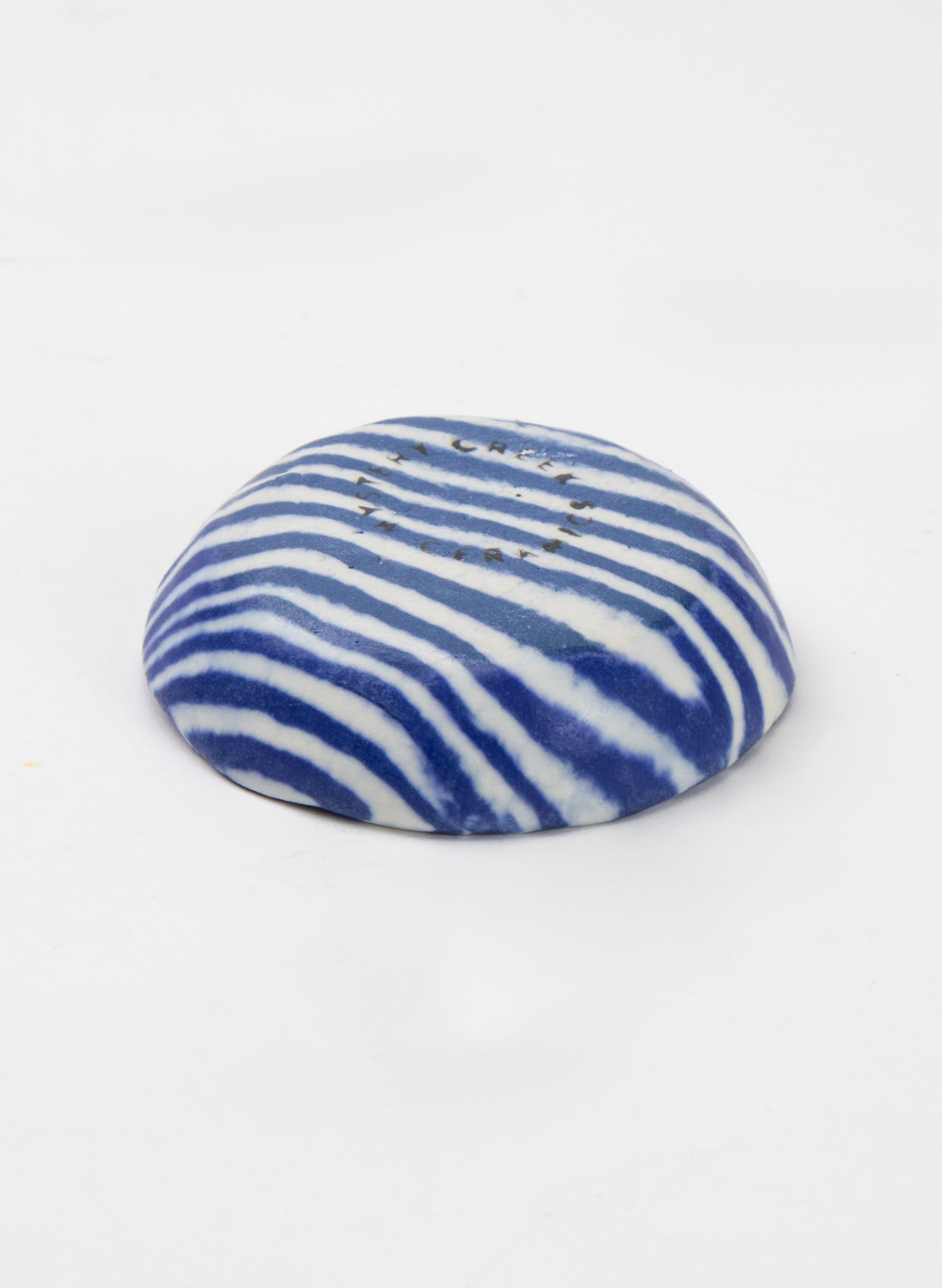 Nerikomi Petite Ring Bowl - Dark Blue