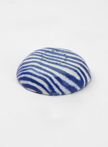 Nerikomi Petite Ring Bowl - Dark Blue