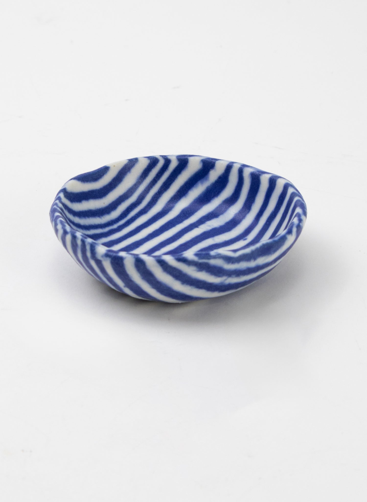 Nerikomi Petite Ring Bowl - Dark Blue