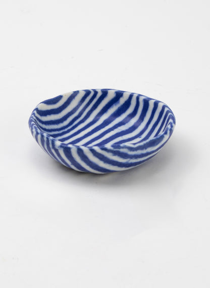 Nerikomi Petite Ring Bowl - Dark Blue